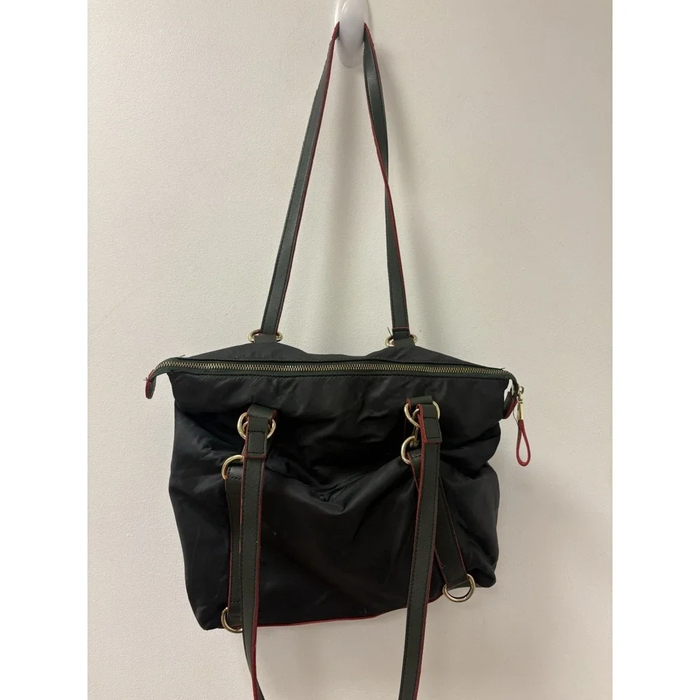 Big Buddha Forest Green Luke Convertible Shoulder Bag Tote Satchel Nice!